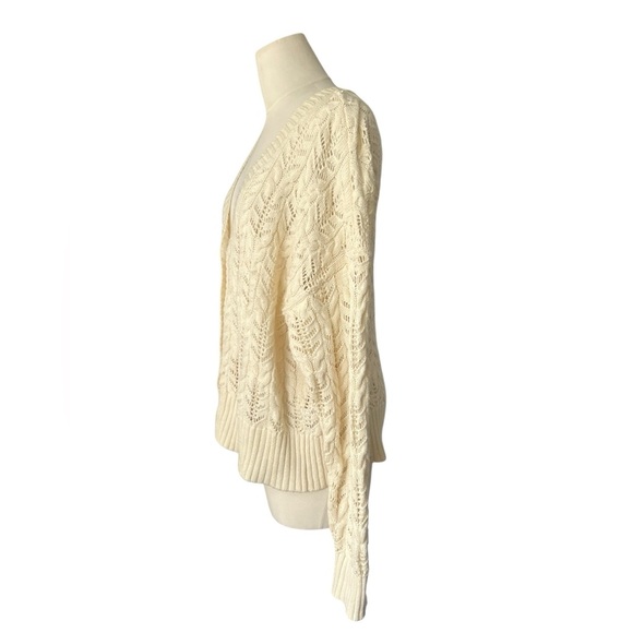 Rachel Zoe Women's Cardigan Sweater Beige Button-Up Long Sleeve Size Large - Picture 3 of 5